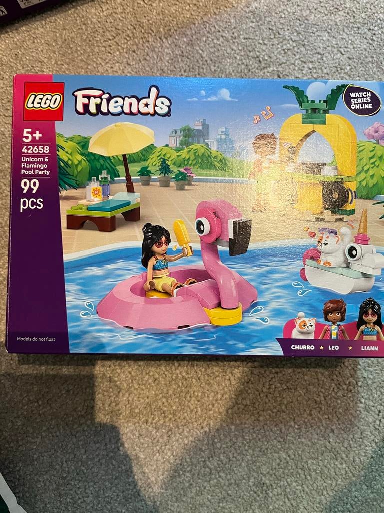 LEGO Friends 42658 Eenhoorn & Flamingo Zwembadfeestje, Ophalen of Verzenden, Nieuw