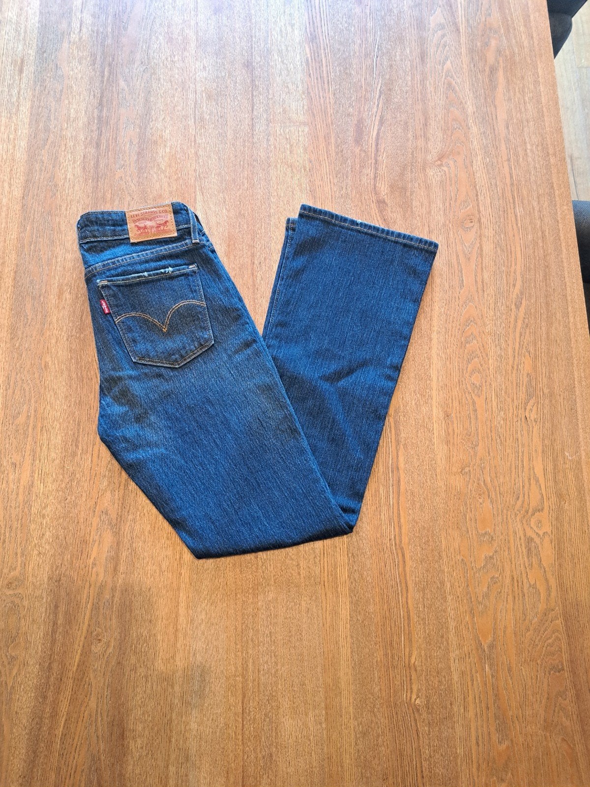 Levi's 715 bootcut, Blauw, Ophalen of Verzenden, Zo goed als nieuw, W27 (confectie 34) of kleiner