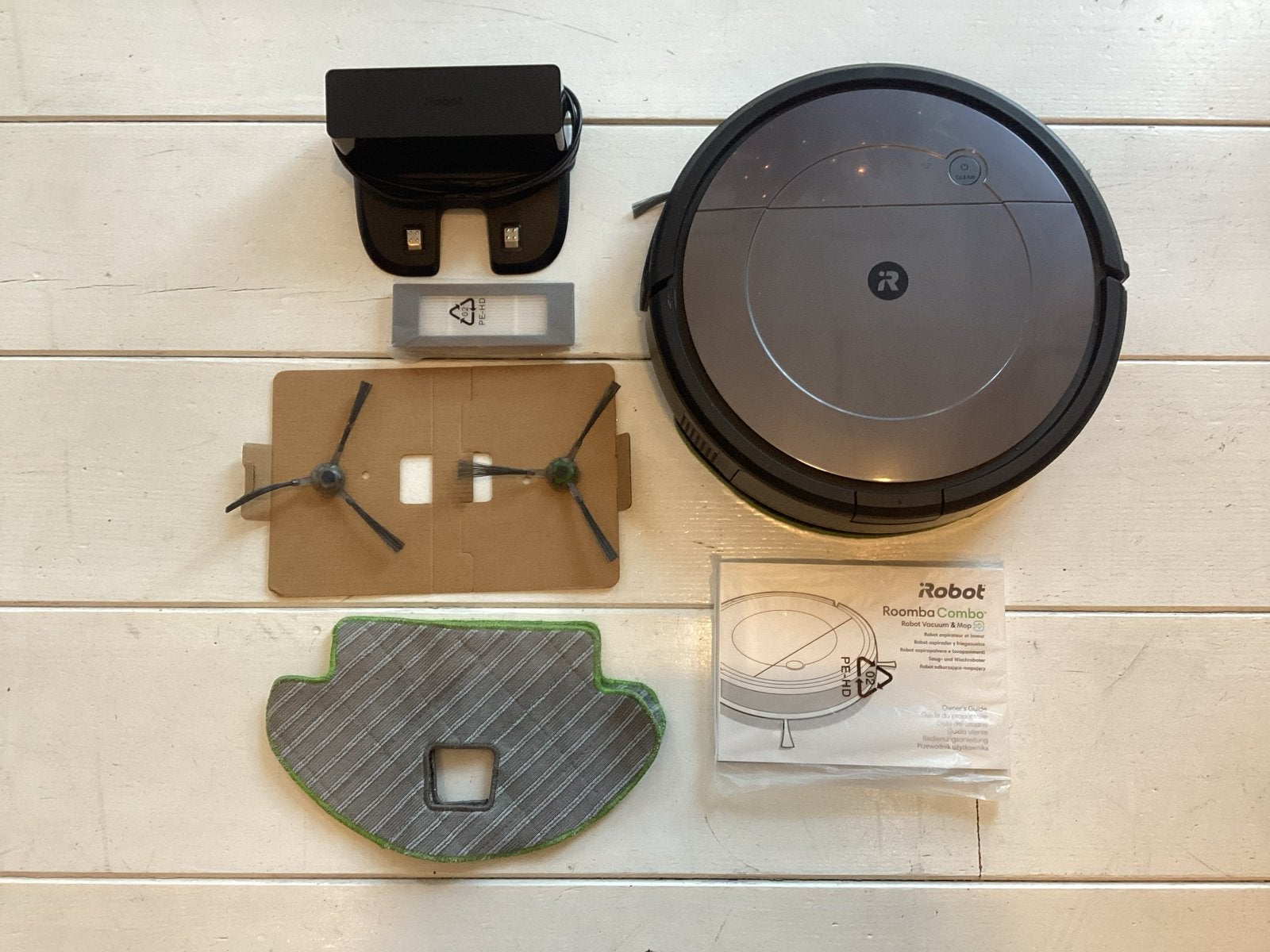iRobot Roomba Combo Robotstofzuiger & Dweil, Ophalen, IRobot, Dweilfunctie, Zo goed als nieuw
