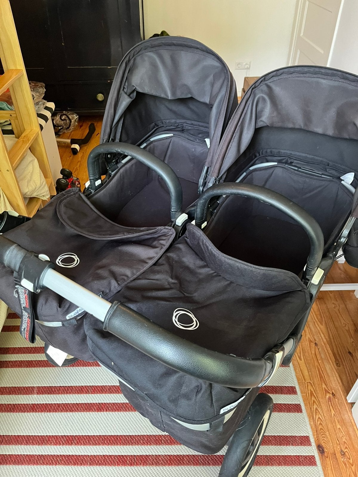 Bugaboo Donkey Duo black - Inclusief maxicosi adapter, Kinderen en Baby's, Kinderwagens en Combinaties, Ophalen, Gebruikt, Combiwagen