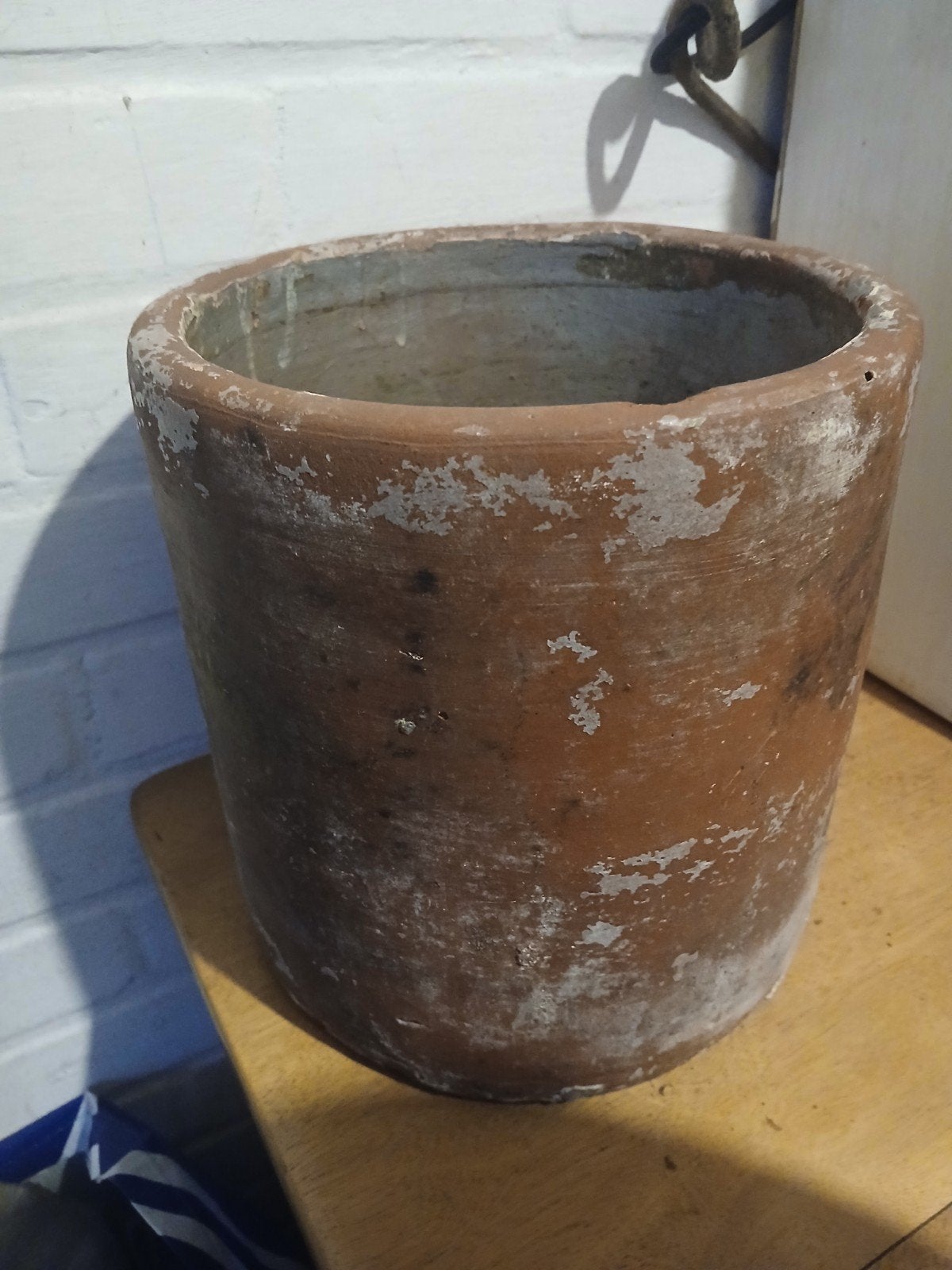 prachtige terracotta pot, Tuin en Terras, Bloembakken en Plantenbakken, Steen, Minder dan 30 cm, Rond, Binnen