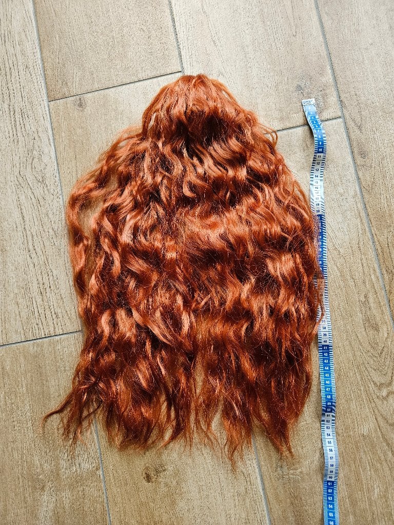 NIEUW Haarstuk rood golvend kunst haar, Ophalen of Verzenden, Nieuw, Pruik of Haarverlenging
