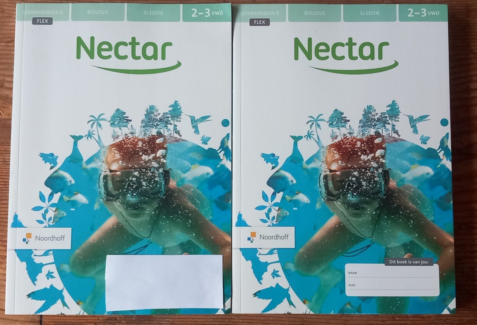 Nectar Biologie VWO 2 Werkboeken (26-27) - Z.G.A.N., Ophalen of Verzenden, Zo goed als nieuw, VWO, Biologie