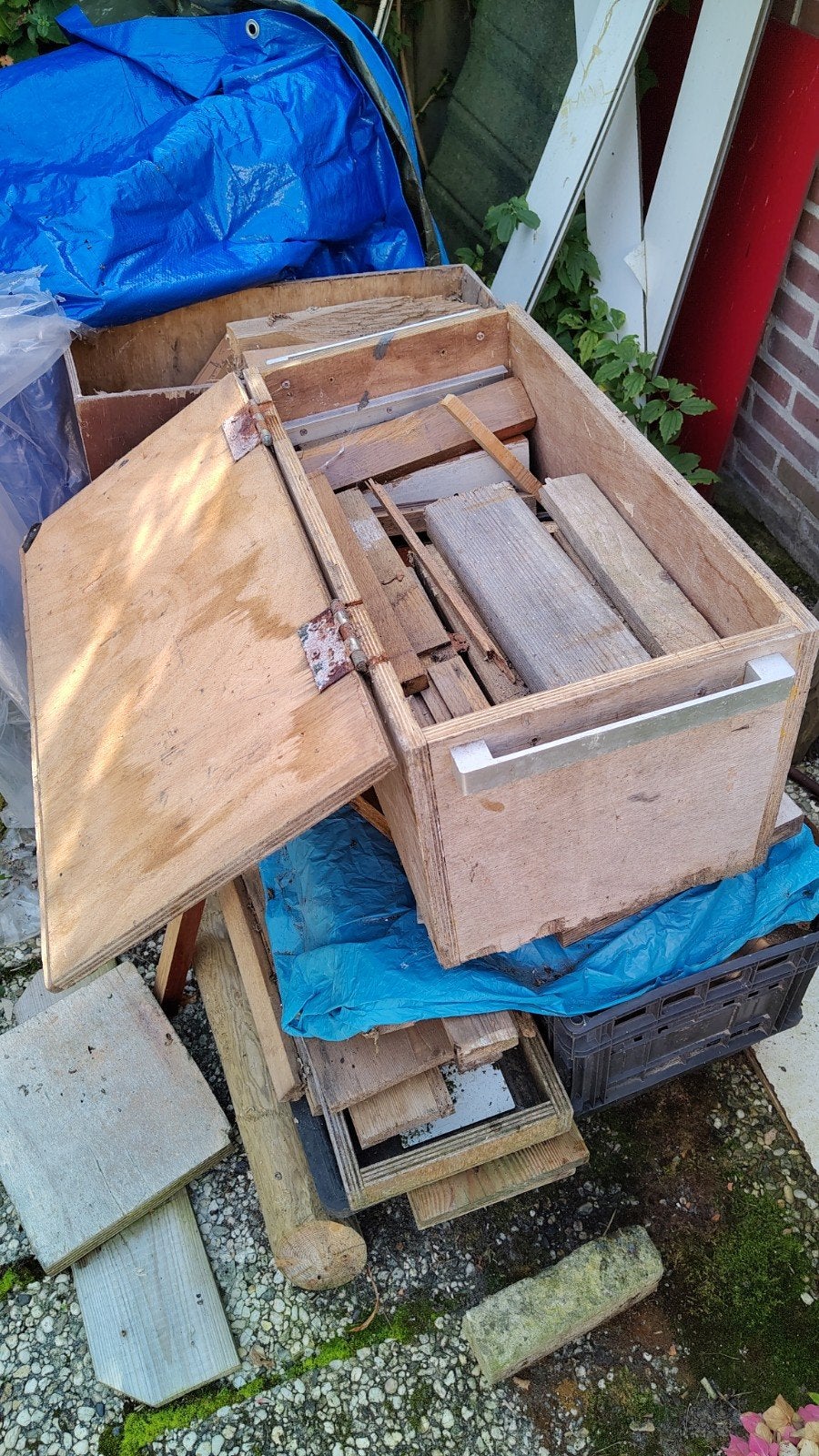 brandhout/ haardhout gratis, Tuin en Terras, Minder dan 3 m³, Ophalen