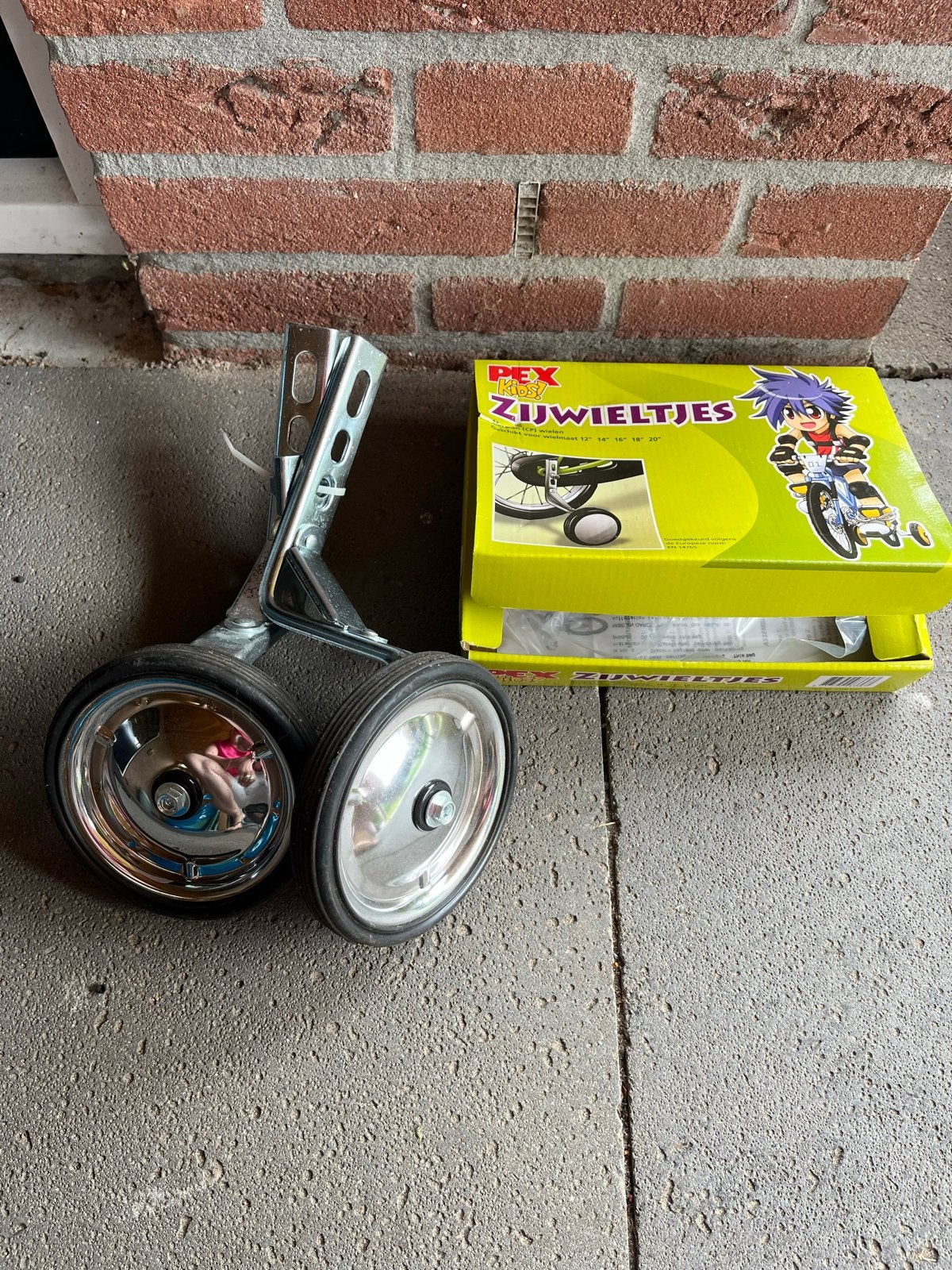 Zijwieltjes voor kinderfiets, Ophalen, Gebruikt