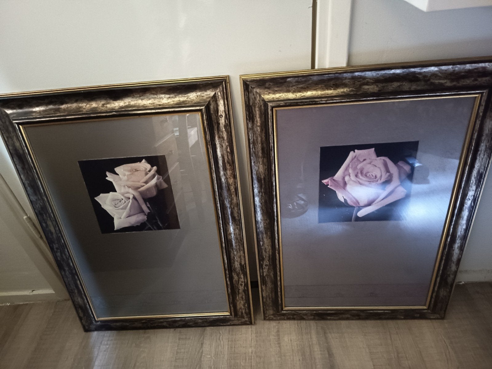 2 mooie schilderijen met kunststof glas, Ophalen, Kunststof