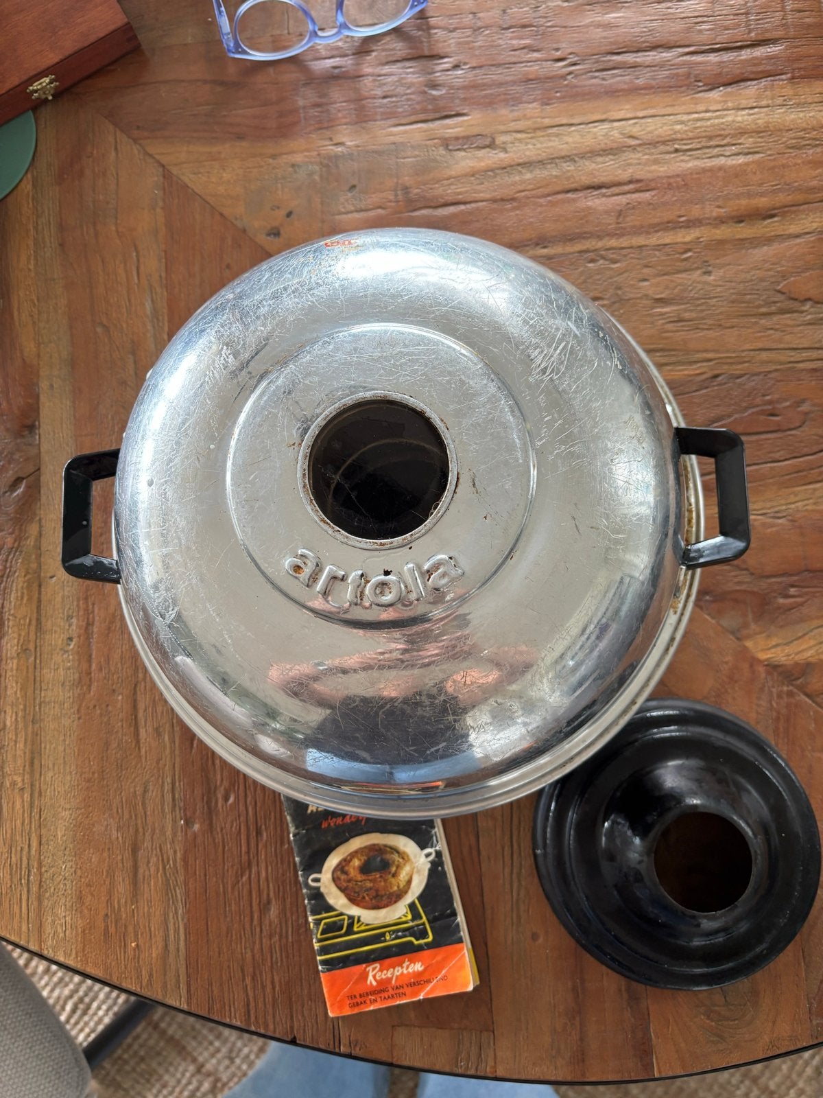 Vintage Artola Wonderpan met receptenboekje, Antiek en Kunst, Ophalen of Verzenden