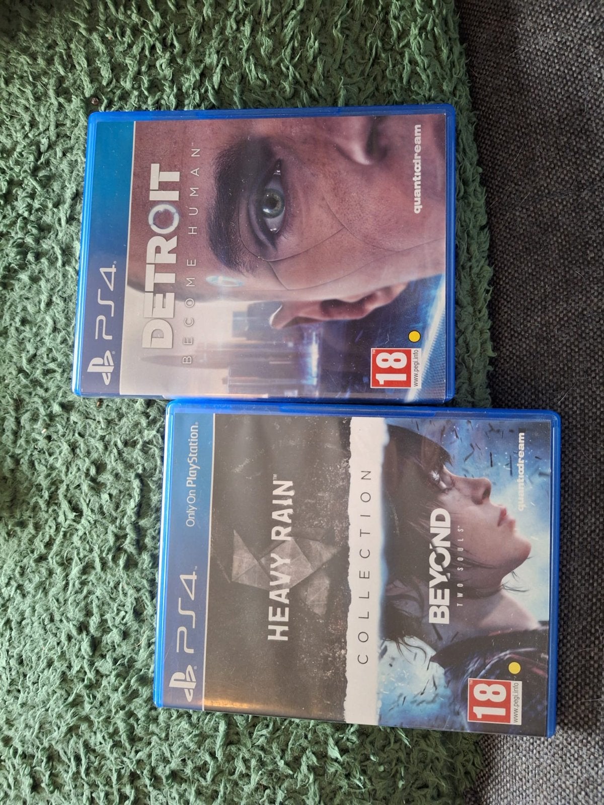 2 PlayStation 4 spellen: Detroit & Heavy Rain Collection, Spelcomputers en Games, Games | Sony PlayStation 4, Gebruikt, Vanaf 18 jaar