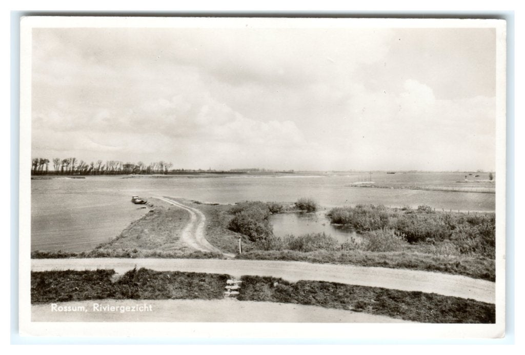 Rossum, (boven Kerkdriel) Riviergezicht, Ophalen of Verzenden, 1940 tot 1960, Gelopen, Gelderland