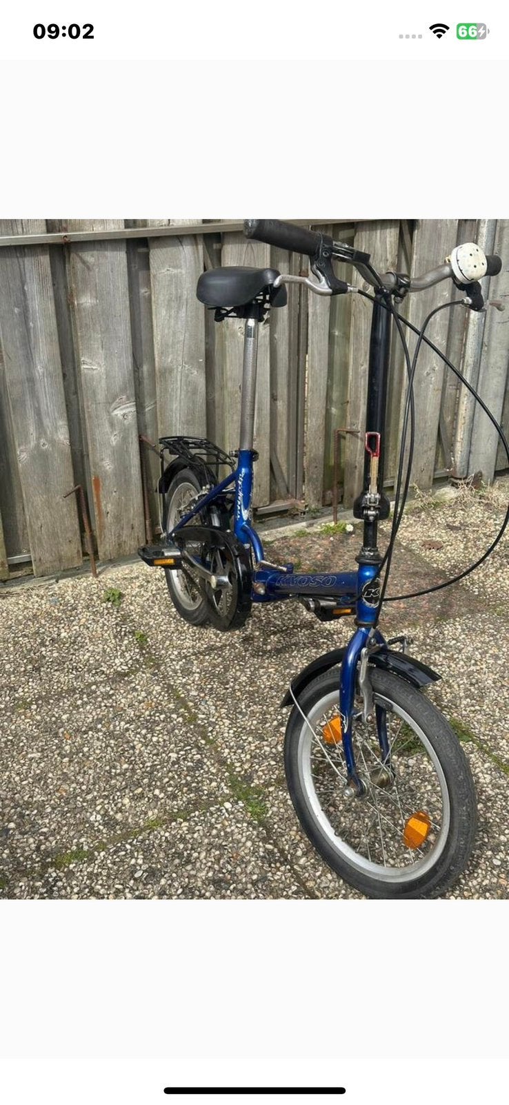 Te koop: Kyoso City Hopper vouwfiets (16 inch, Fietsen en Brommers, Ophalen of Verzenden, Zo goed als nieuw, 16 tot 18 inch, Versnellingen