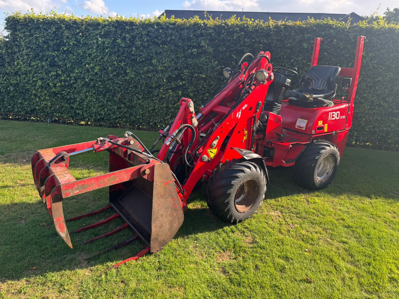 Weidemann 1130 cx30 minishovel shovel hydraulisch snelwissel, Ophalen, Wiellader of Shovel