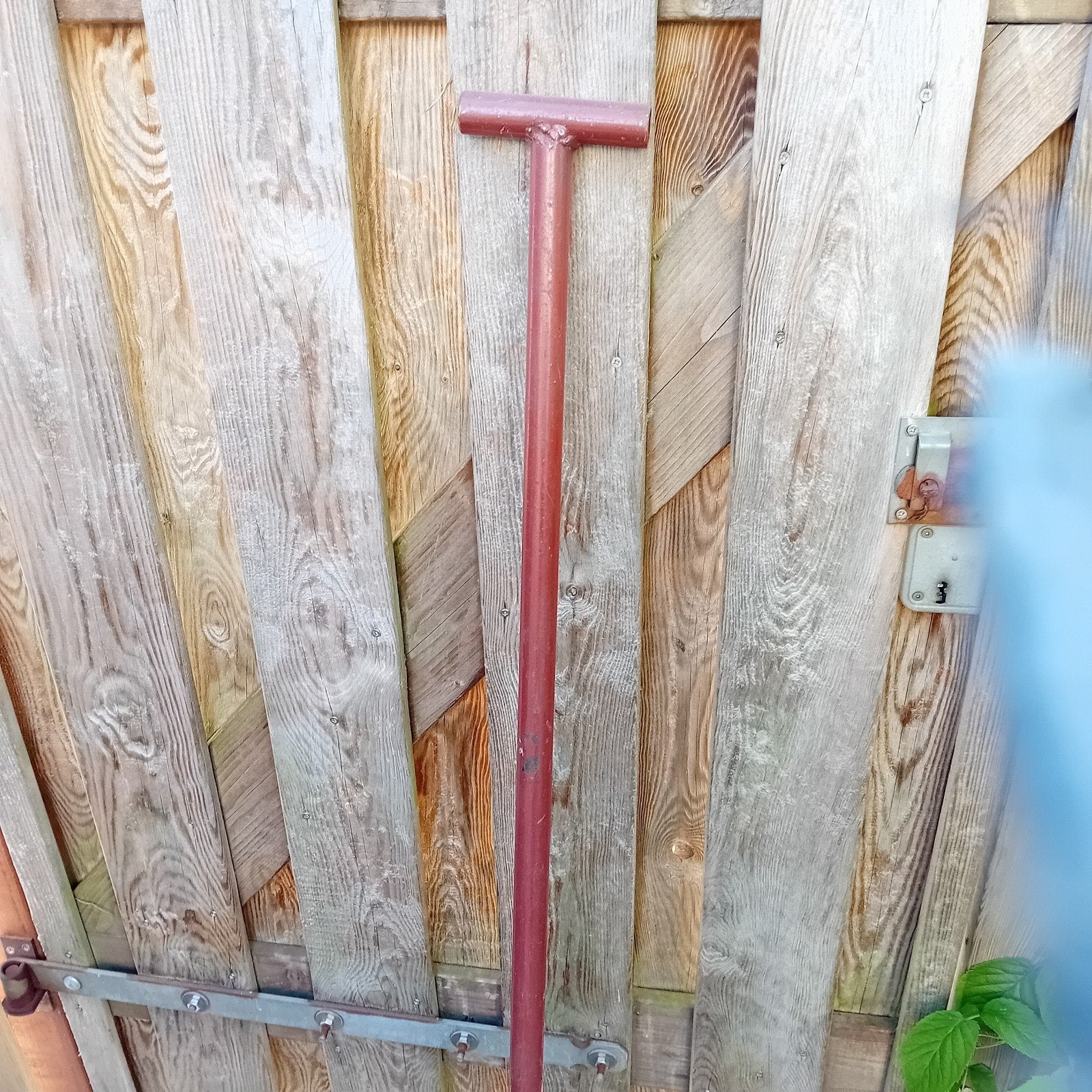 Oude roestige hooivork metalen steel, Tuin en Terras, Ophalen of Verzenden, Gebruikt, Vork