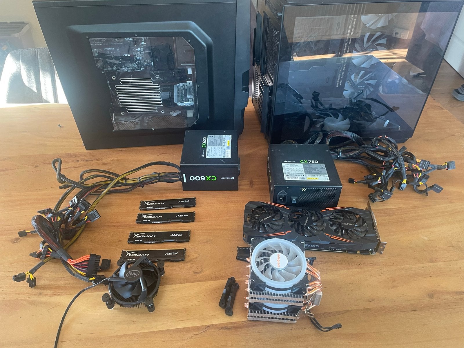 Bundel: Oude PC (defect) + Nieuwe PC onderdelen (geen comple, Computers en Software, Minder dan 4 GB, Ophalen of Verzenden, Gaming