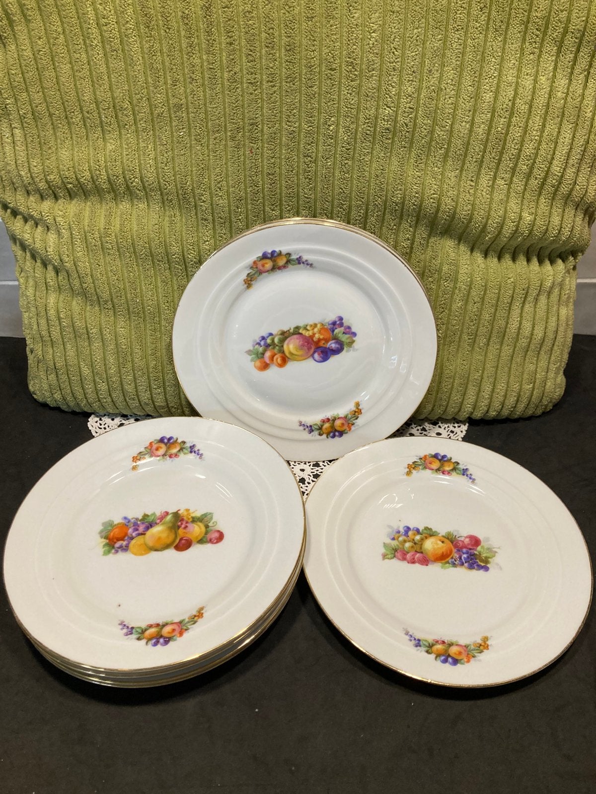 Set van  7 fruitbordjes (120326), Gebruikt, Ophalen of Verzenden, Bord(en), Overige stijlen