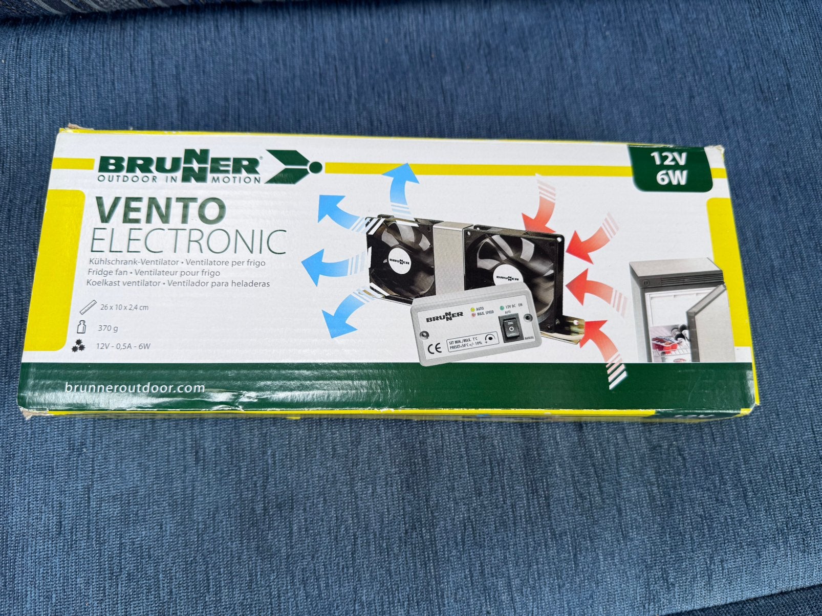 Brunner Vento Electronic koelkast ventilator, Caravans en Kamperen, Ophalen of Verzenden, Zo goed als nieuw