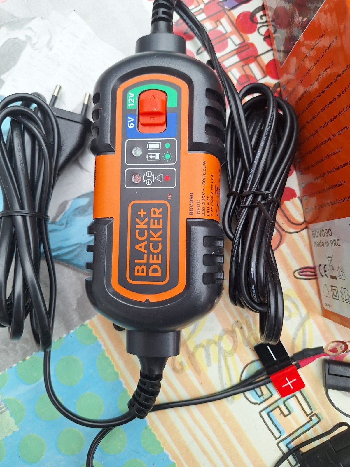 Black+Decker Acculader 6V/12V DC, 1.2A, Auto-onderdelen, Nieuw