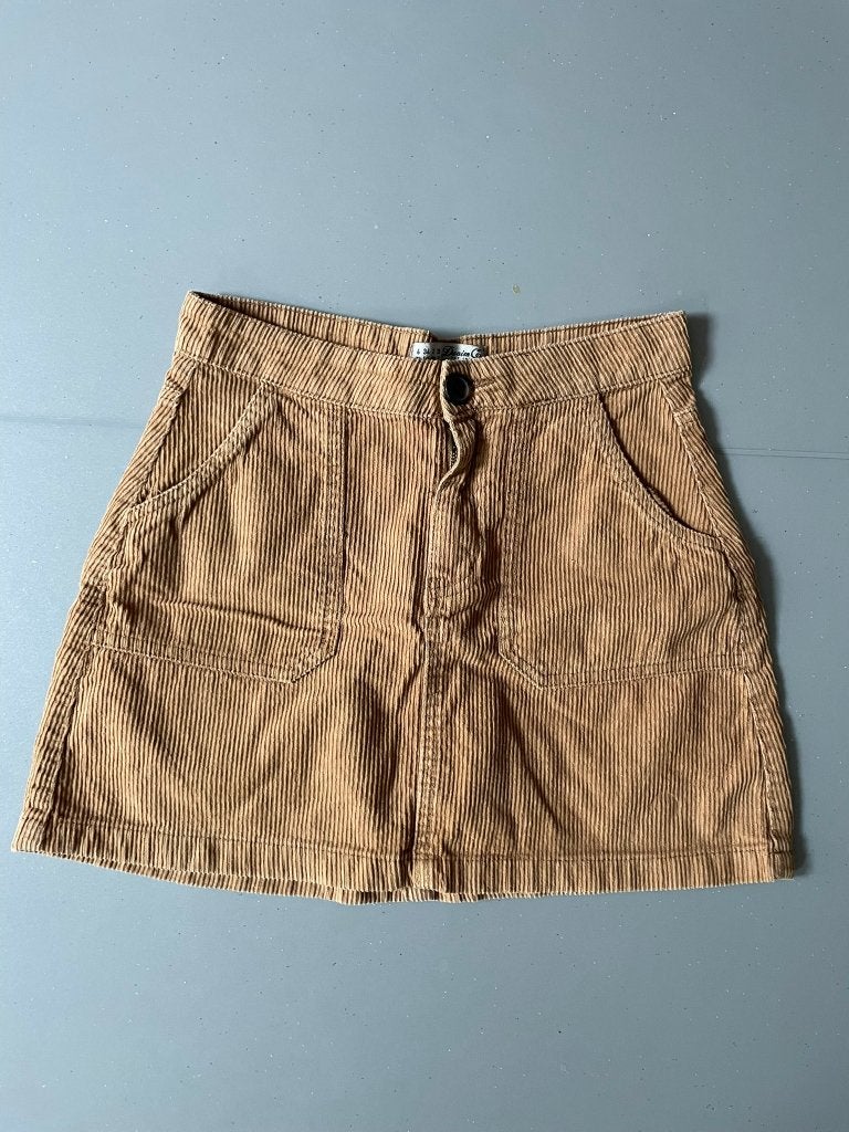 Ribfluwelen rok - maat 34, Bruin, Ophalen of Verzenden, Zo goed als nieuw, Maat 34 (XS) of kleiner