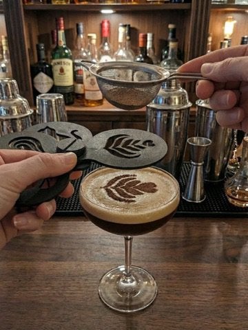 Koffie Stencil Set Professionele koffie Art in Seconden, Overige typen, Kunststof, Nieuw, Ophalen of Verzenden