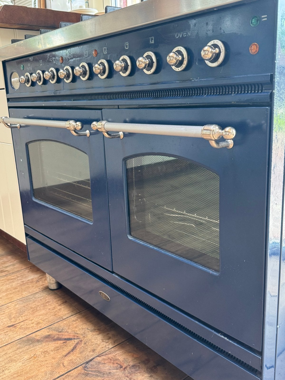 Boretti Fornuis met 6 gaspitten en dubbele oven, Ophalen, Gebruikt, Hete lucht, 60 cm of meer