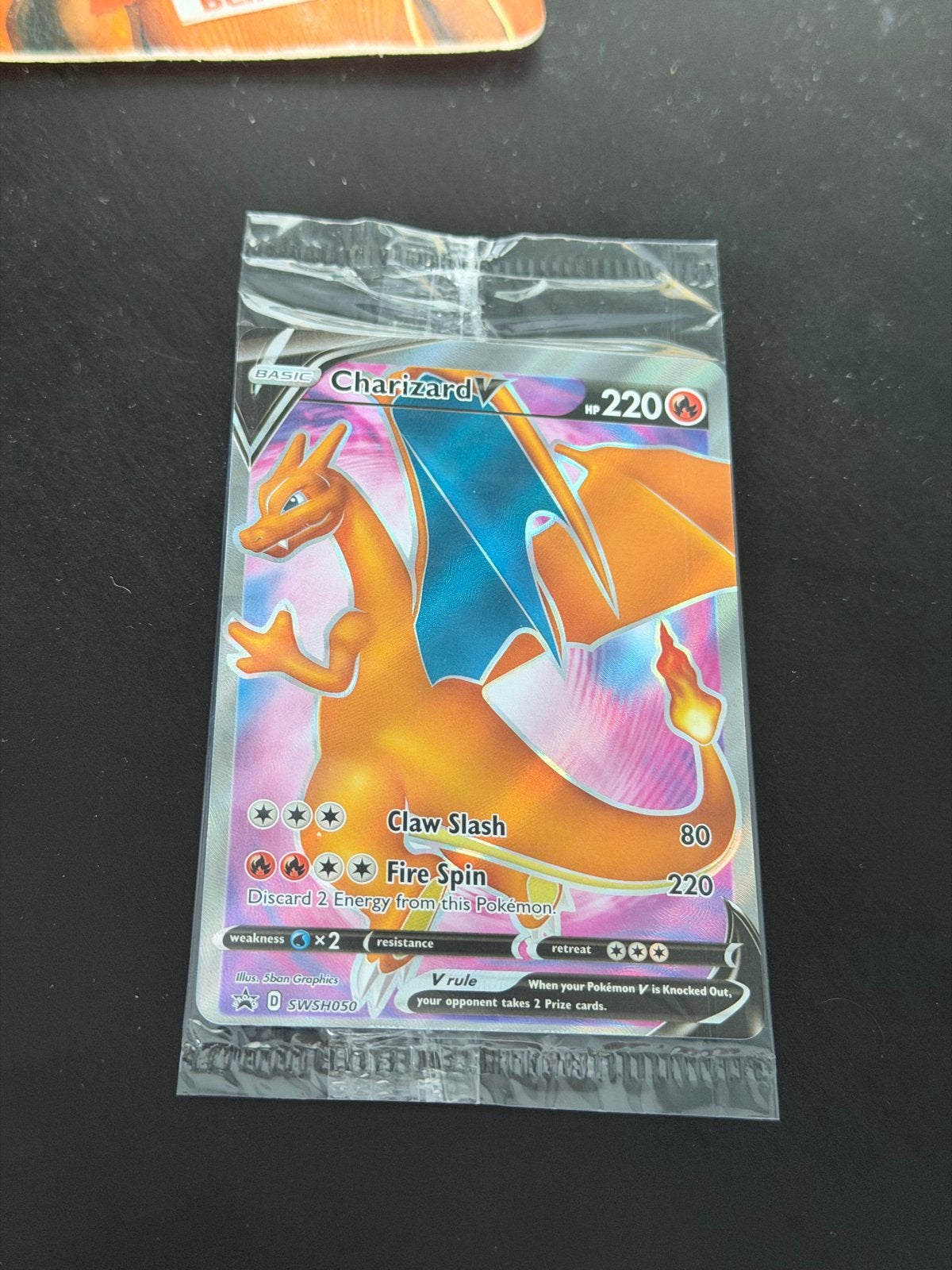 Sealed Misprint/Miscut Charizard V– Champion’s Path Promo, Ophalen of Verzenden, Nieuw, Losse kaart