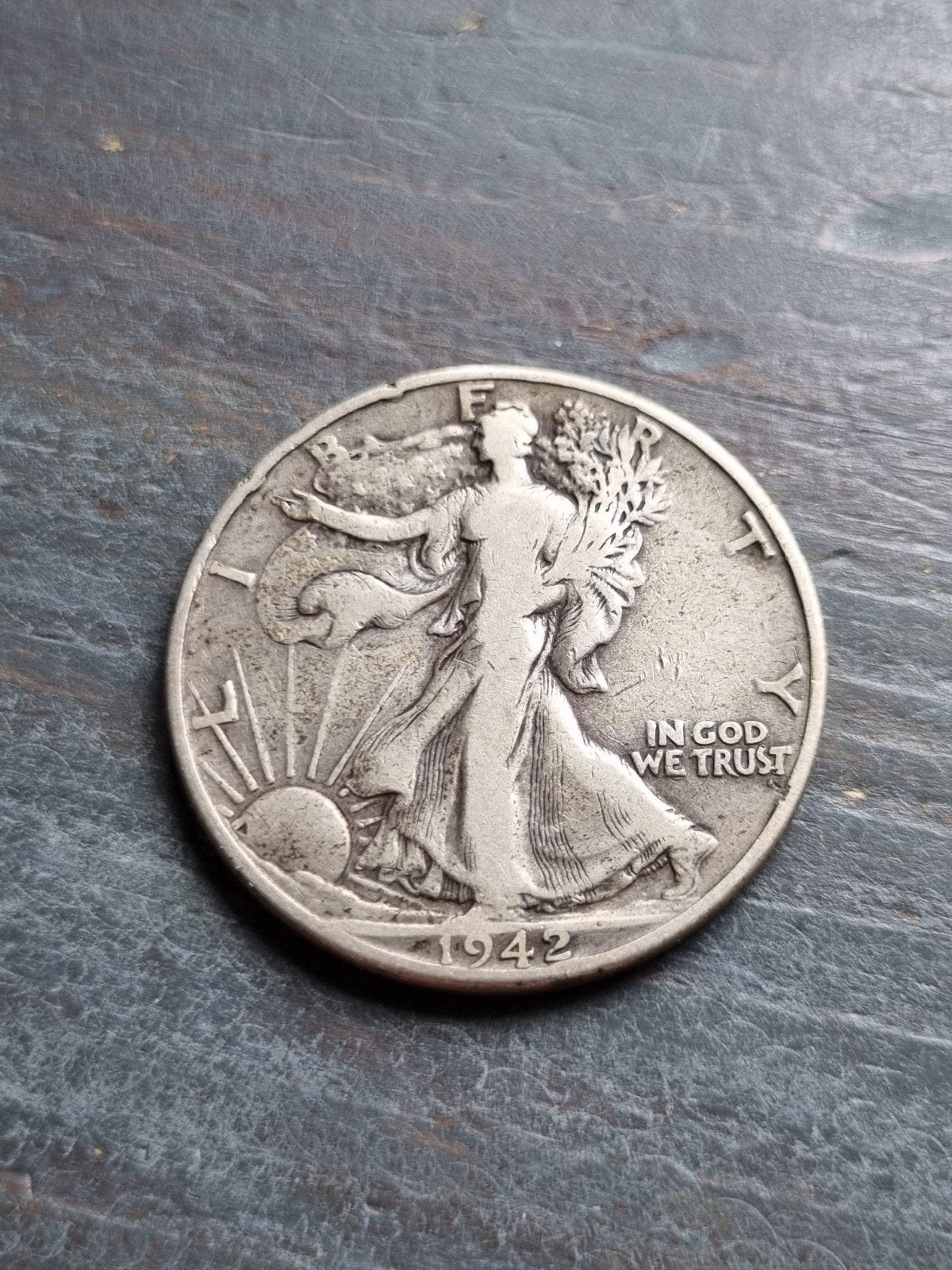 half dollar liberty 1942 zilver, Ophalen of Verzenden, Noord-Amerika, Zilver
