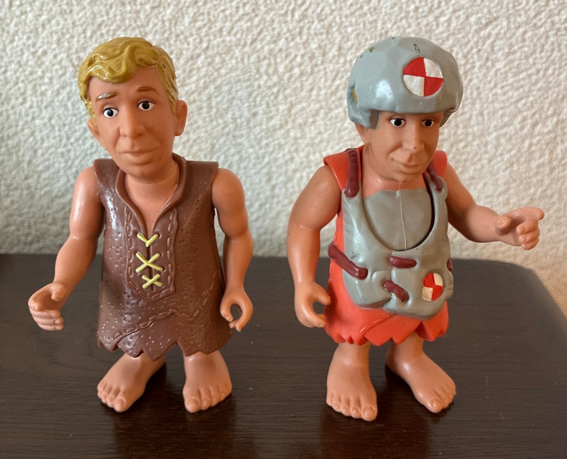 Flintstones Barney Rubble en Crash Dummy figuren, Ophalen of Verzenden, Gebruikt