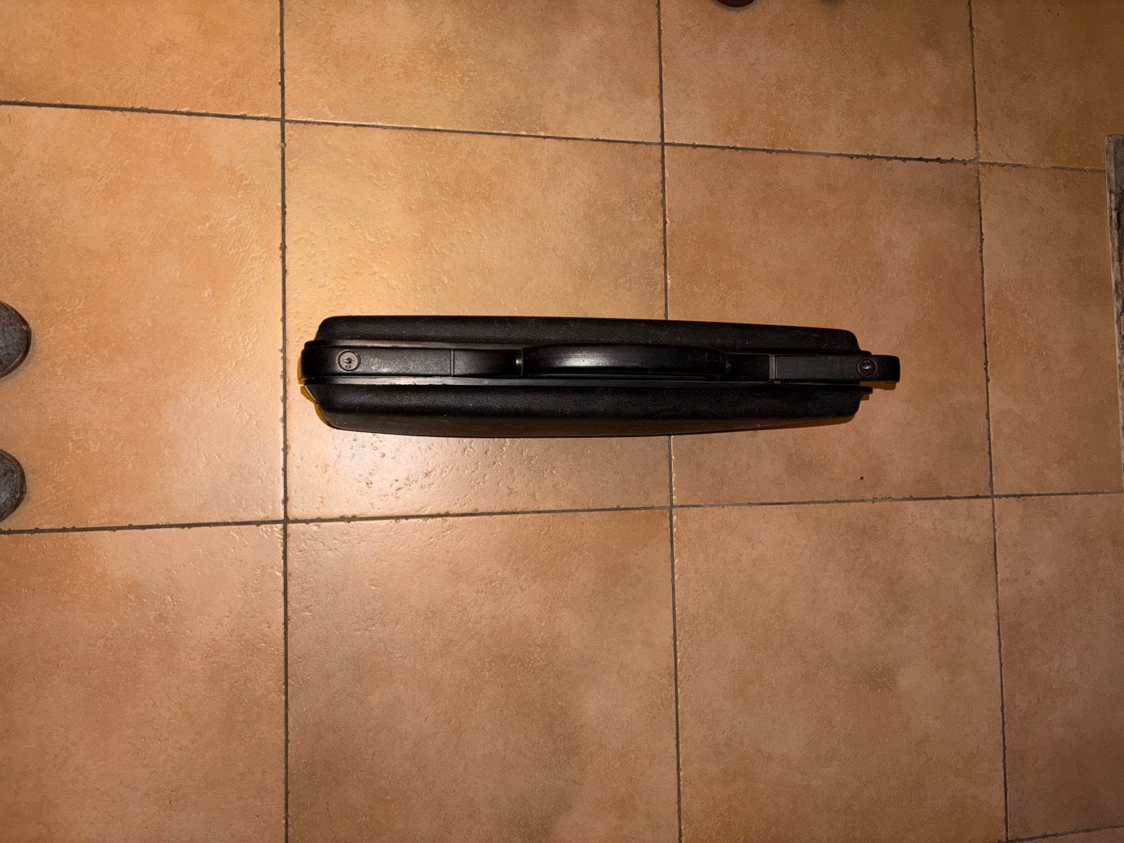 Samsonite Zwarte harde koffer met slot, Gebruikt, 50 tot 60 cm, Hard kunststof, Slot
