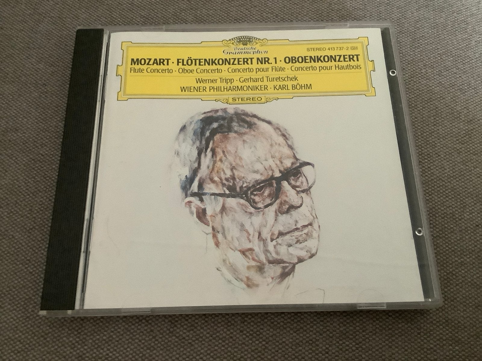Mozart: Fluitconcert Nr. 1 & Oboekoncert - Karl Böhm CD, Gebruikt, Mozart, Soloconcert, Ophalen of Verzenden