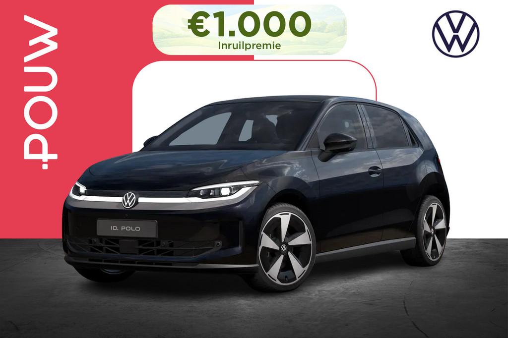 Volkswagen ID. Polo 211 pk Style First Edition 52 kWh | 360, 12 maanden, Stof, Zwart, 442 km