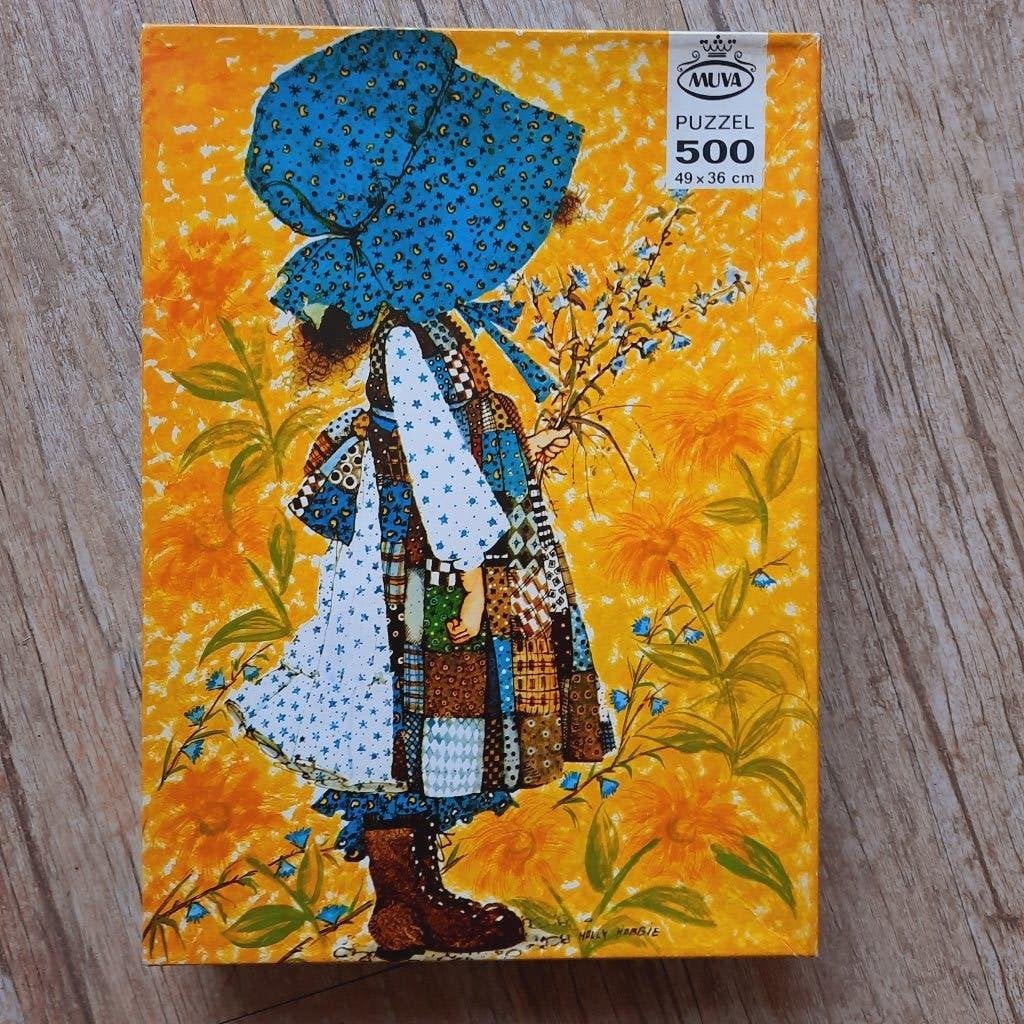 Vintage Legpuzzel Holly Hobbie  500 stukjes, Ophalen of Verzenden, 500 t/m 1500 stukjes, Gebruikt, Legpuzzel
