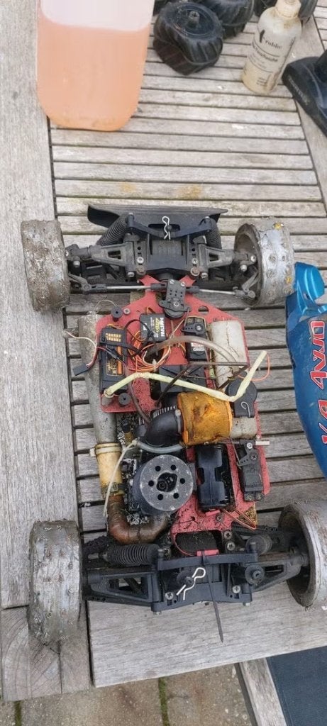 nitro auto 48cm, Hobby en Vrije tijd, Gebruikt, Auto offroad, Ophalen of Verzenden, Nitro