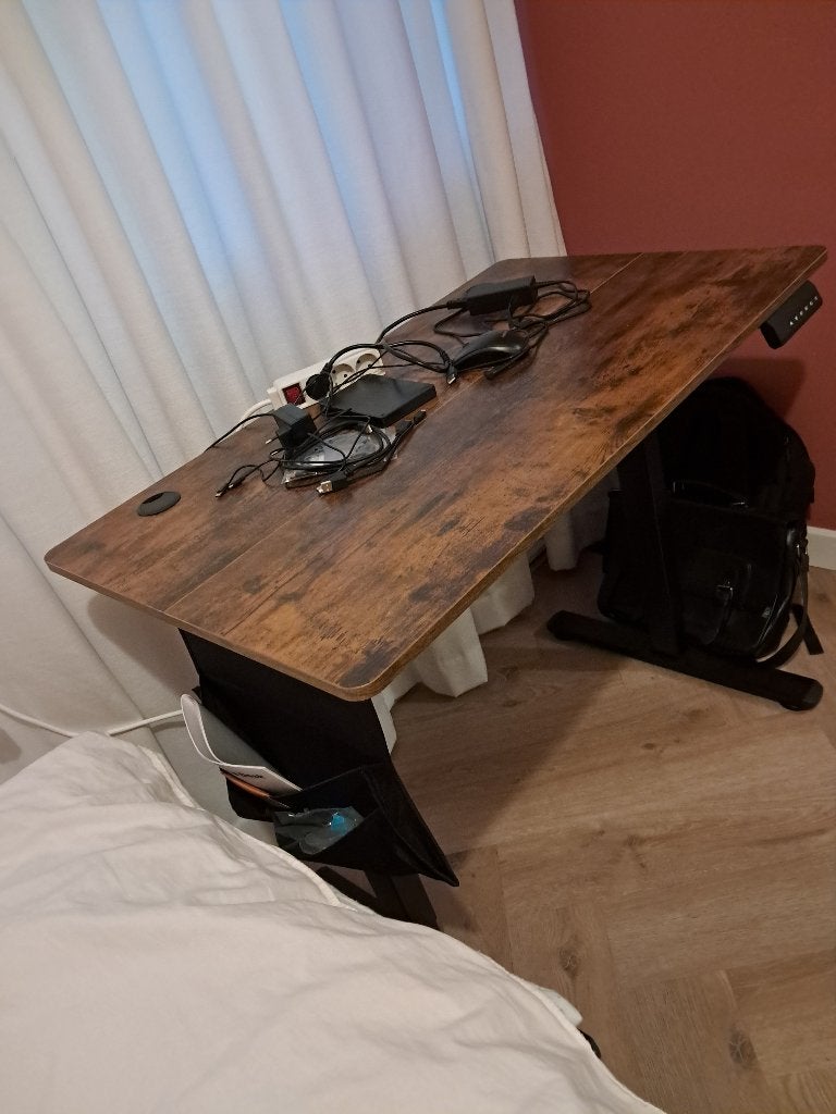 Computer table, Ophalen, 100 tot 150 cm, Eikenhout, Nieuw