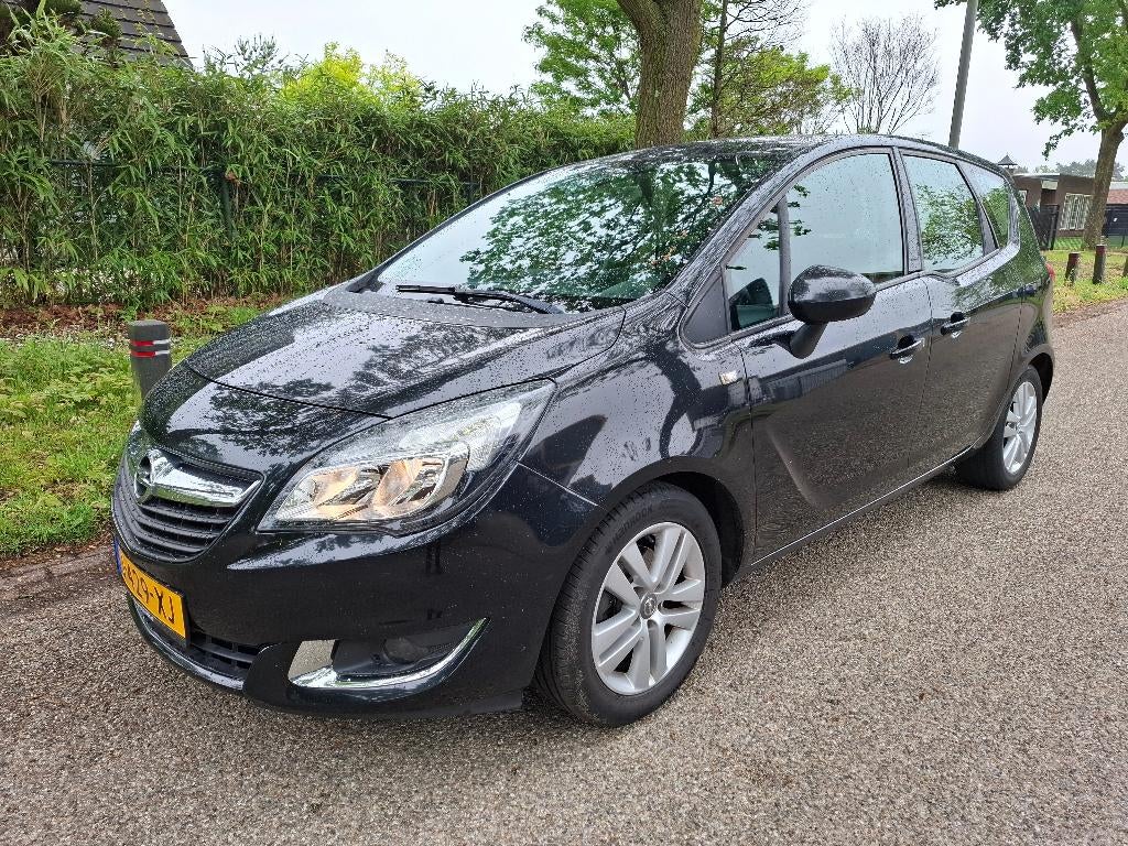 Opel Meriva 1.4 Turbo 88KW 2015 Zwart, Auto's, Opel, Bedrijf, Meriva, Airbags, Airconditioning, Boordcomputer, Centrale vergrendeling