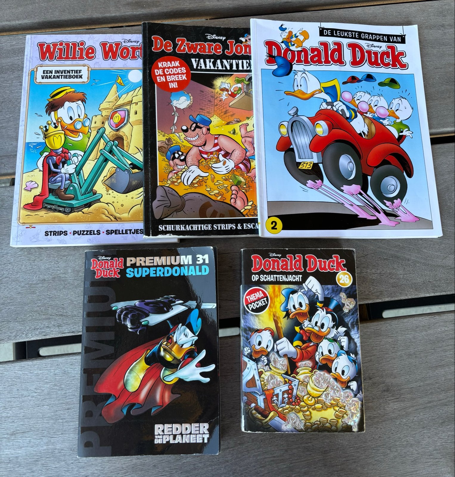 Donald Duck Strips - 5 stuks, Boeken, Stripboeken, Gelezen, Meerdere stripboeken, Ophalen of Verzenden