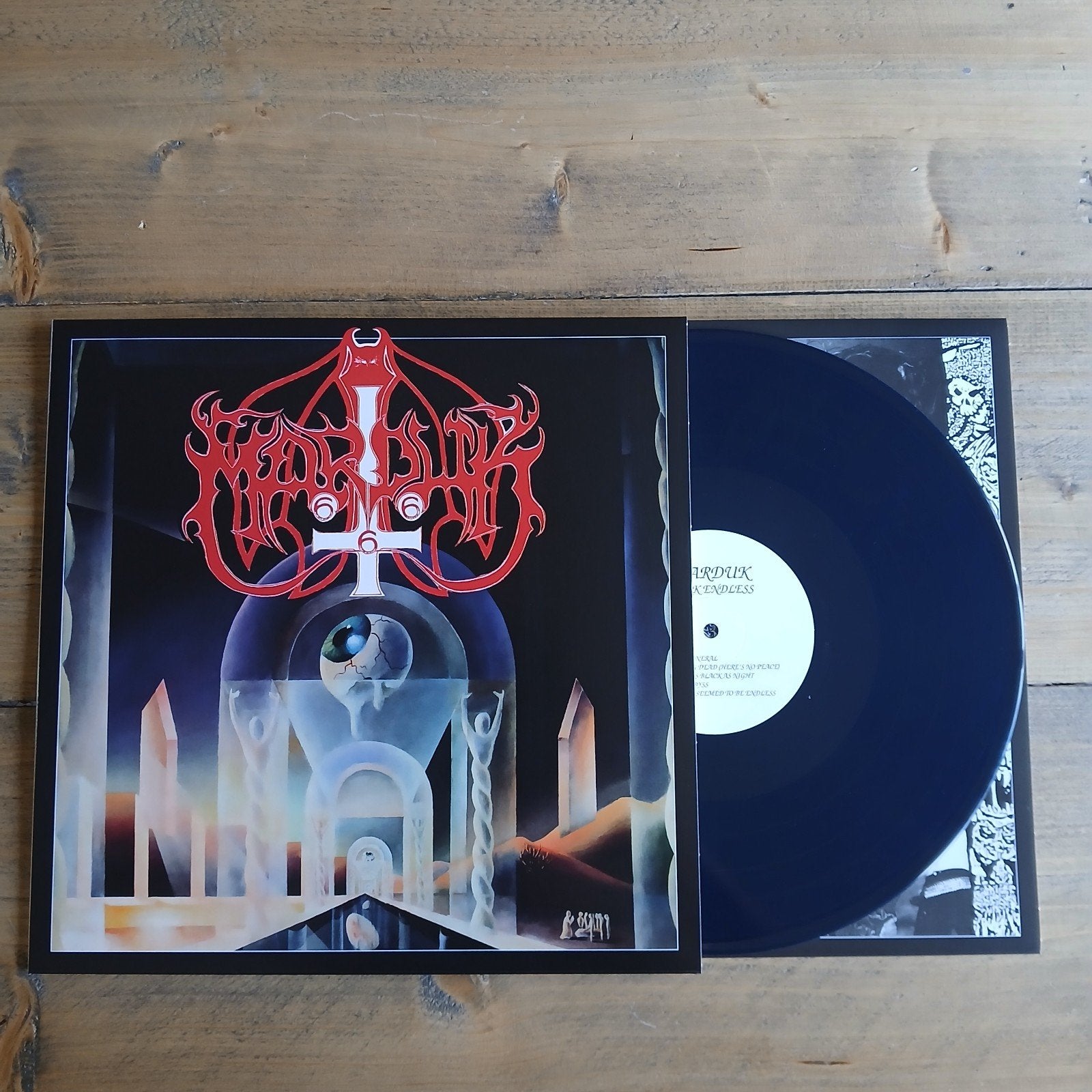🔴 Marduk ☆ Dark Endless • LP (Blauw galaxy Vinyl), LP, Beschermende buitenhoes, Ophalen of Verzenden, Zo goed als nieuw