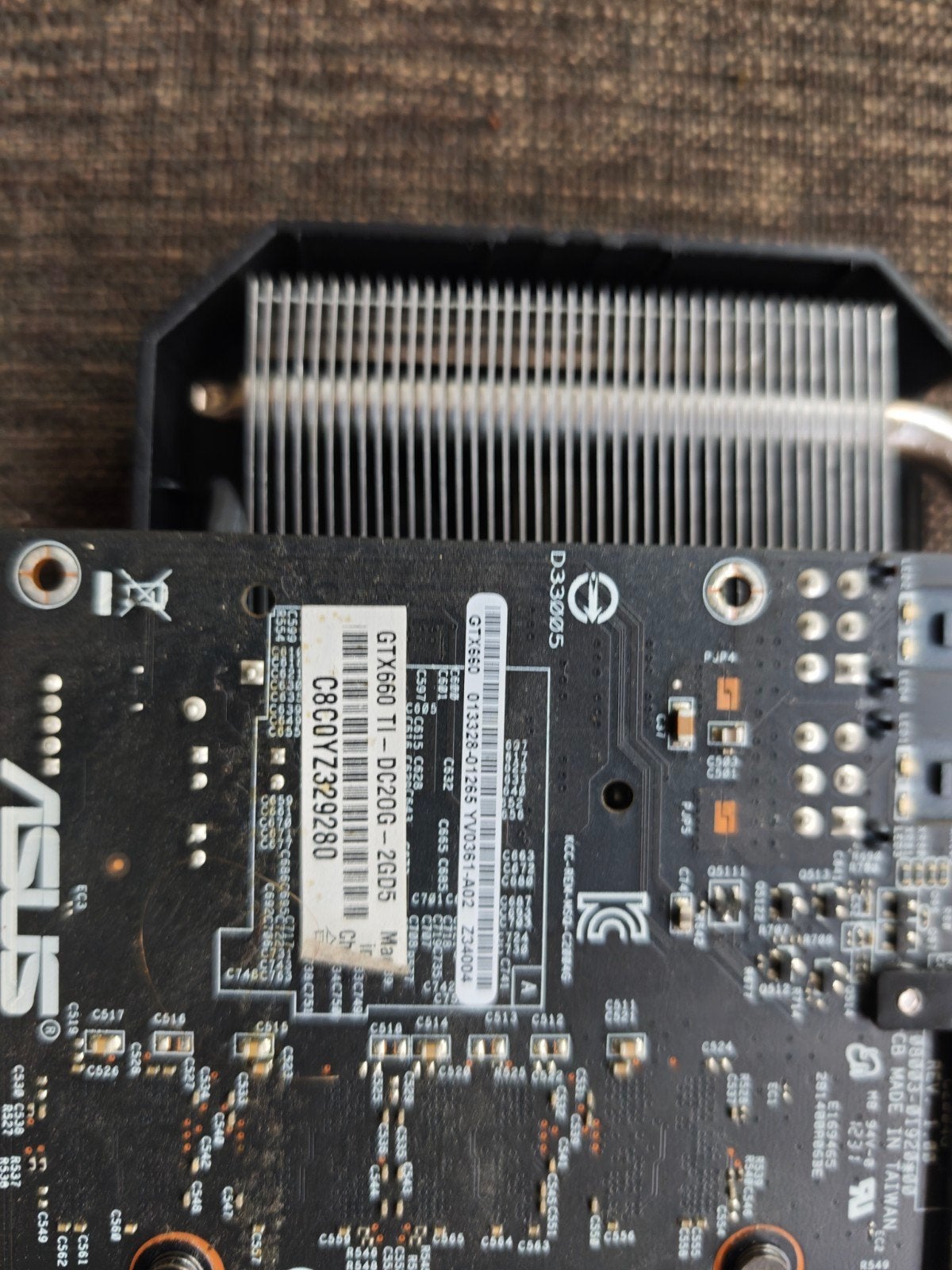 ASUS GeForce GTX 660 Ti DirectCU II OC Grafische Kaart, Computers en Software, Videokaarten, PCI-Express 3, Gebruikt, HDMI, Ophalen of Verzenden