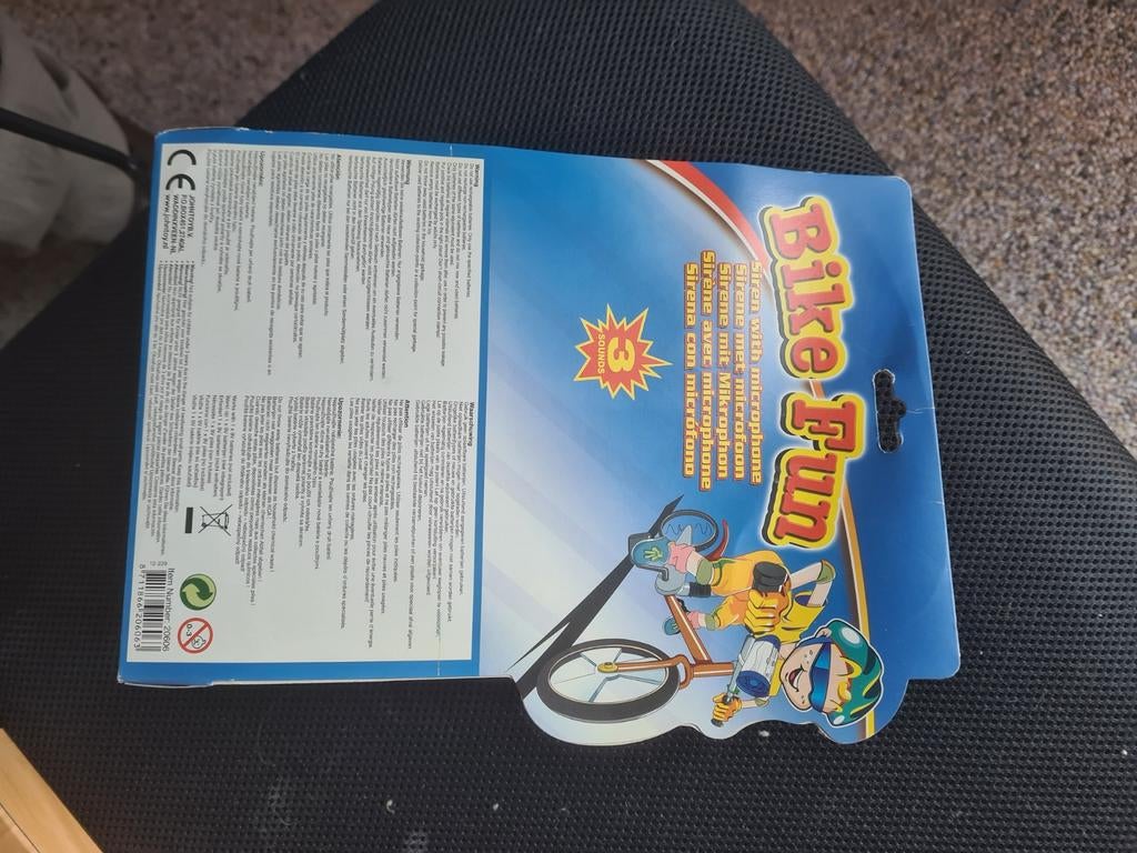 Politie fiets toeter met microfoon - Bike Fun, Ophalen of Verzenden