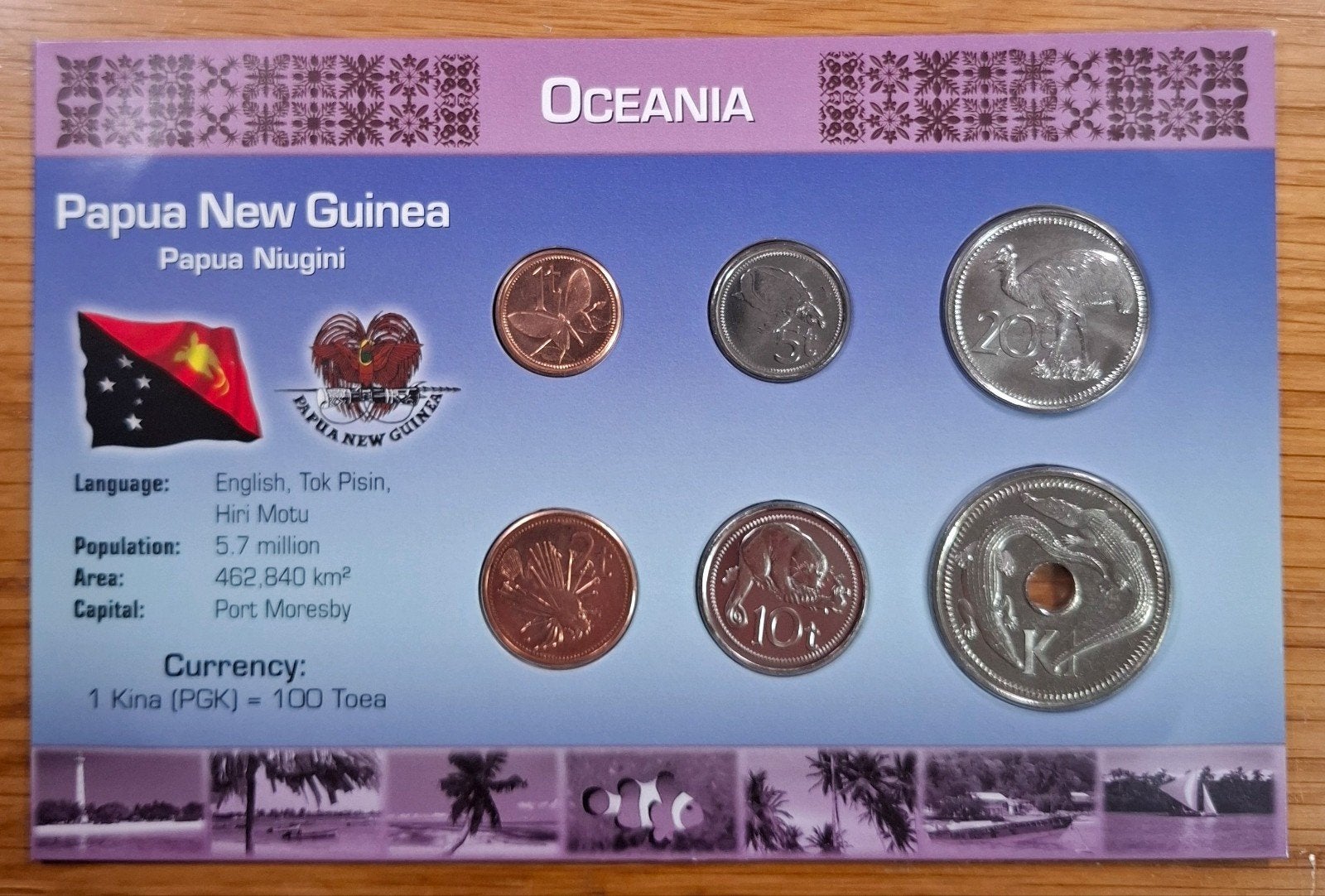 Coins of the World muntset Papua New Guinea, Ophalen of Verzenden