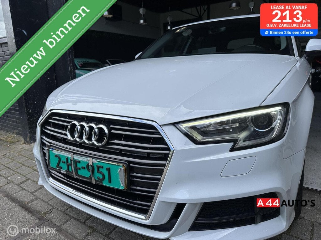Audi A3 Sportback 1.0 TFSI Design Pro Line Plus*NL AUTO*NAP, Auto's, Voorwielaandrijving, Stof, Wit, Origineel Nederlands
