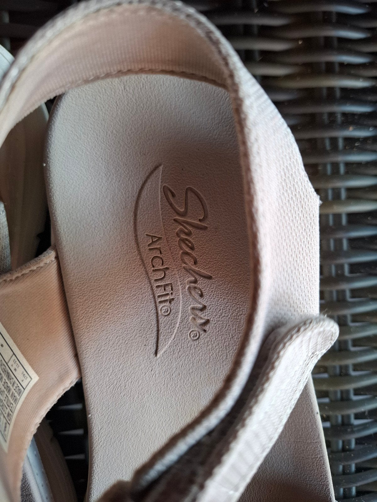 Skechers dames sandalen maat 38, Skechers, Beige, Zo goed als nieuw, Sandalen of Muiltjes