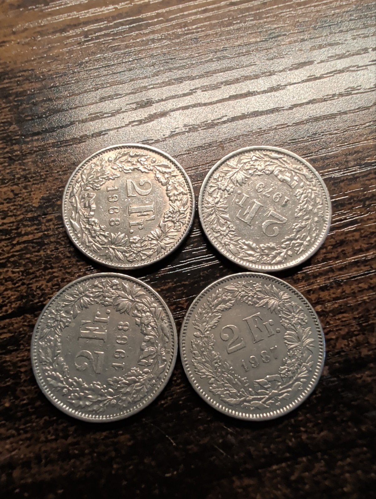 Zeldzame Zwitserse 2 Franken munten - Diverse jaren, Postzegels en Munten, Ophalen, Overige landen, Setje, Zilver