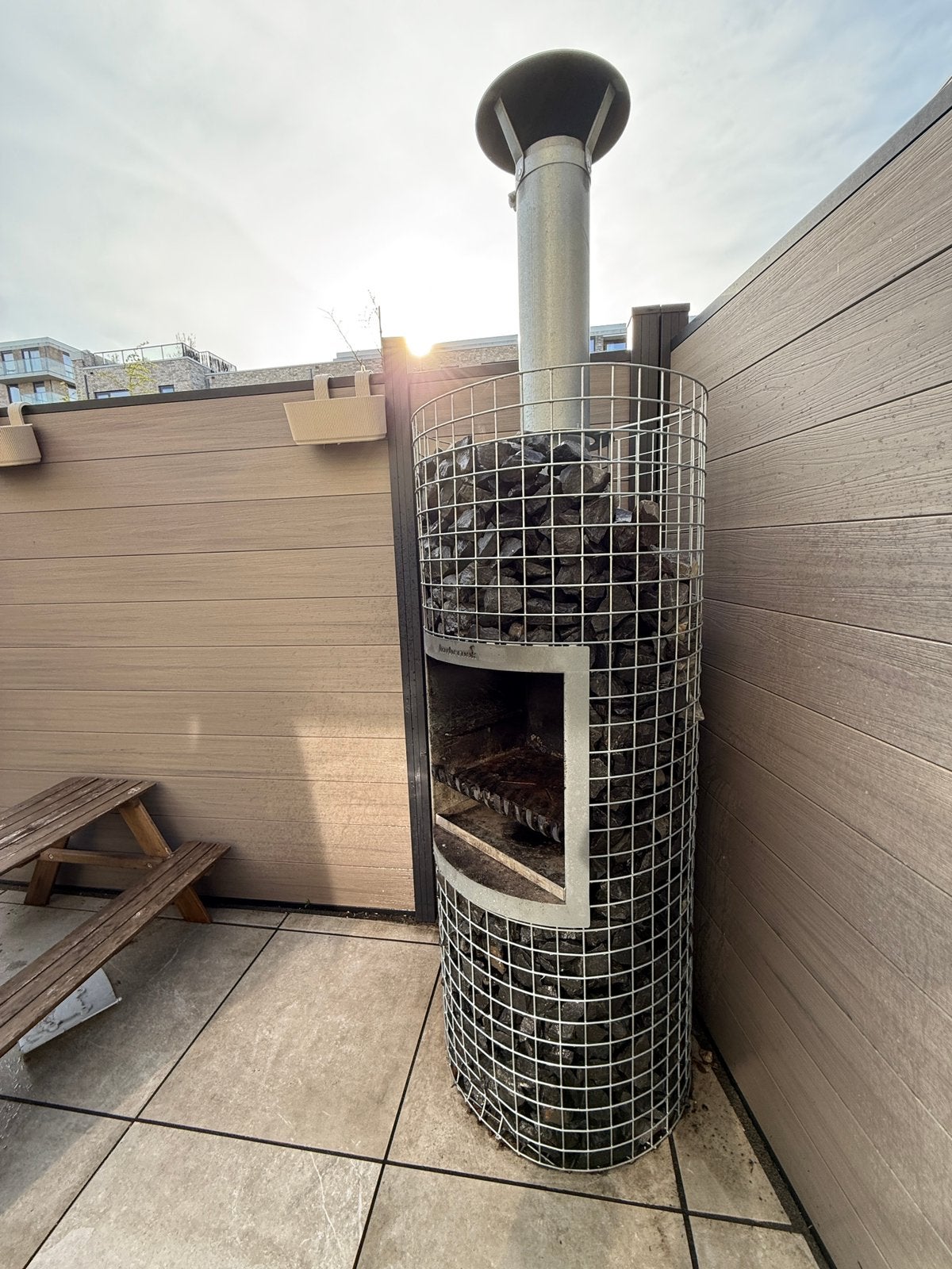 Barbecook Ferro 620 buitenhaard met grill, Tuin en Terras, Vuurkorven, Ophalen, Gebruikt, Vuurkorf