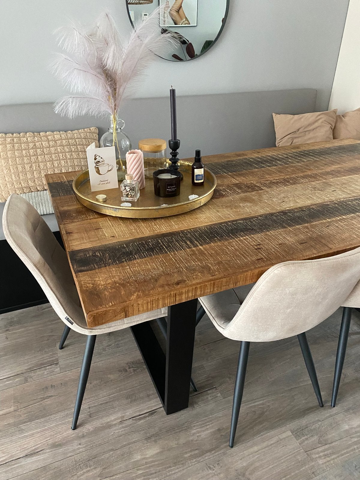 Mooie eettafel 1.80m, Ophalen, 200 cm of meer, 50 tot 100 cm, Zo goed als nieuw