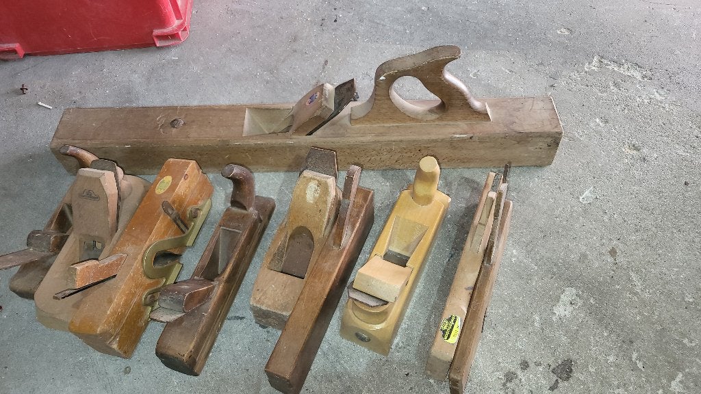 Verzameling Nooitgedagt IJlst houten schaven bijz modellen, Ophalen of Verzenden