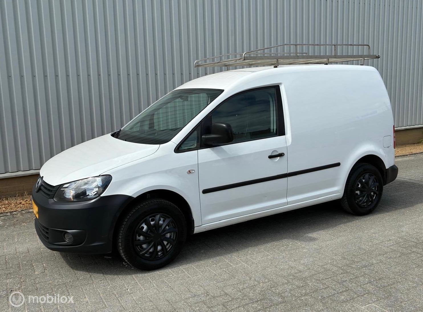 VW Caddy 1.6 TDI AIRCO NAP EURO 5 € 3999,- + 21% BTW / TAX, Auto's, Euro 5, Stof, Gebruikt, Zwart