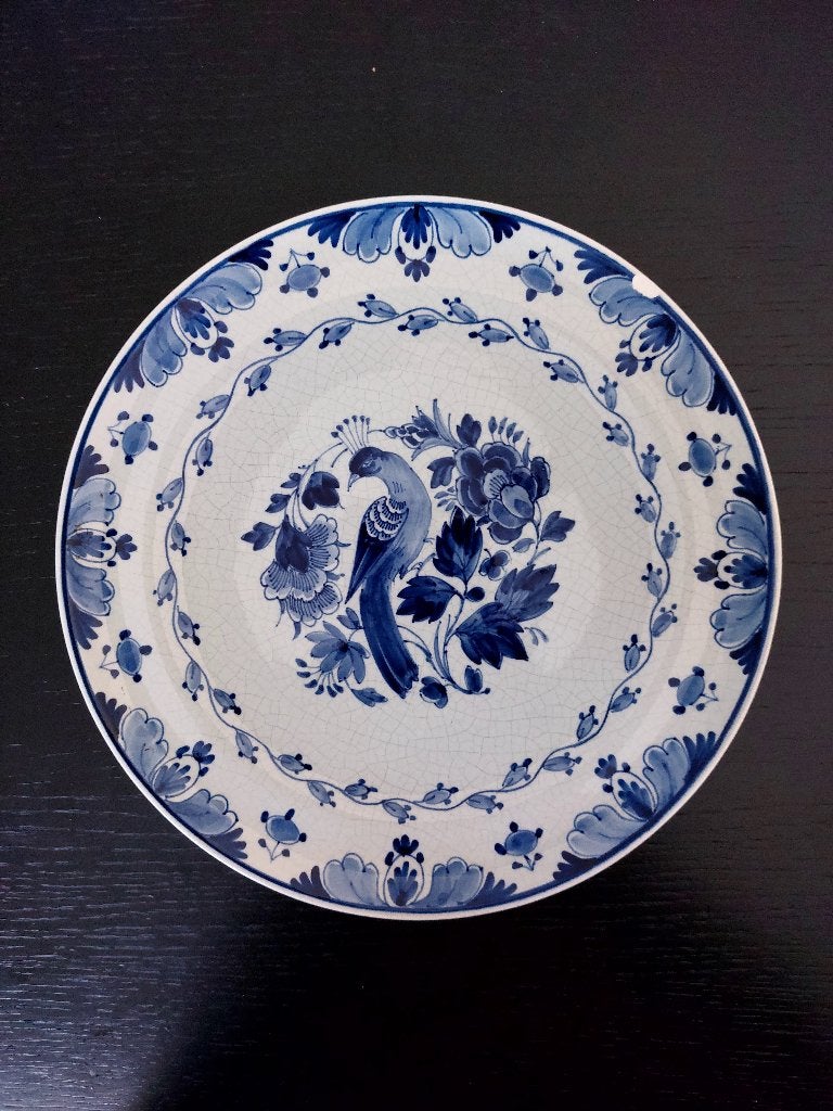 Delfst blauw, handbeschilderd sierbord, Ophalen of Verzenden