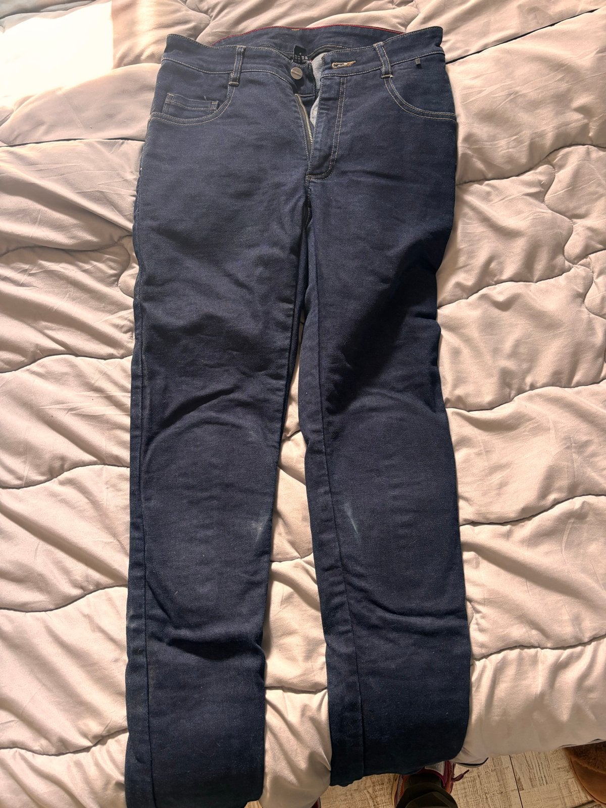 Motor spijkerbroek met bescherming - Vanucci - Maat 44/S, Ophalen, Tweedehands, Heren, Broek | textiel