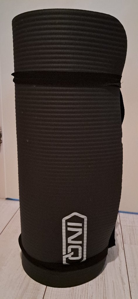 INQ Yogamat - Zwart, Zo goed als nieuw, Sport en Fitness, Ophalen of Verzenden, Zo goed als nieuw, Yogamat