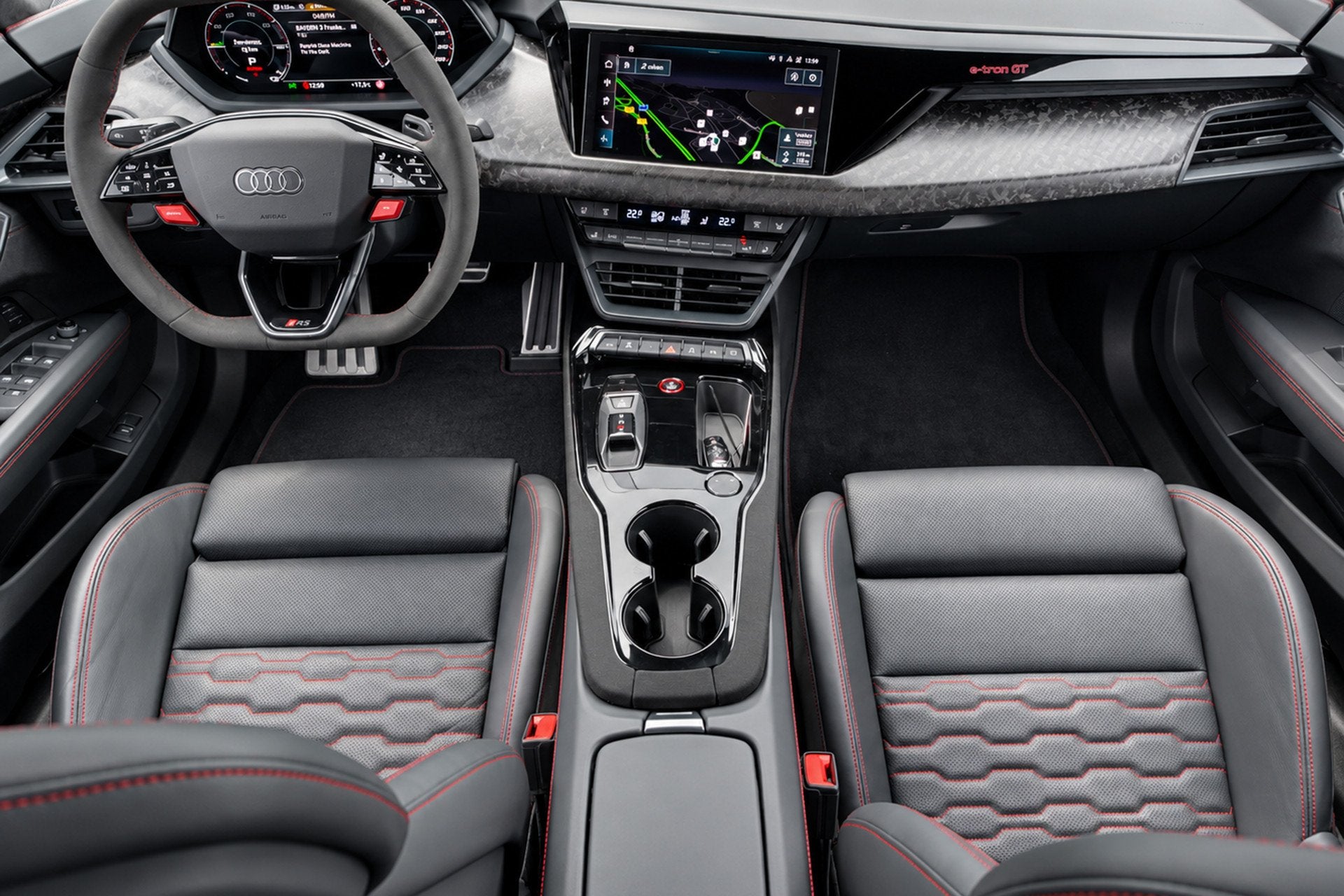 Audi e-tron GT RS e-tron GT Performance, Auto's, Automaat, Gebruikt, Zwart, 4 stoelen