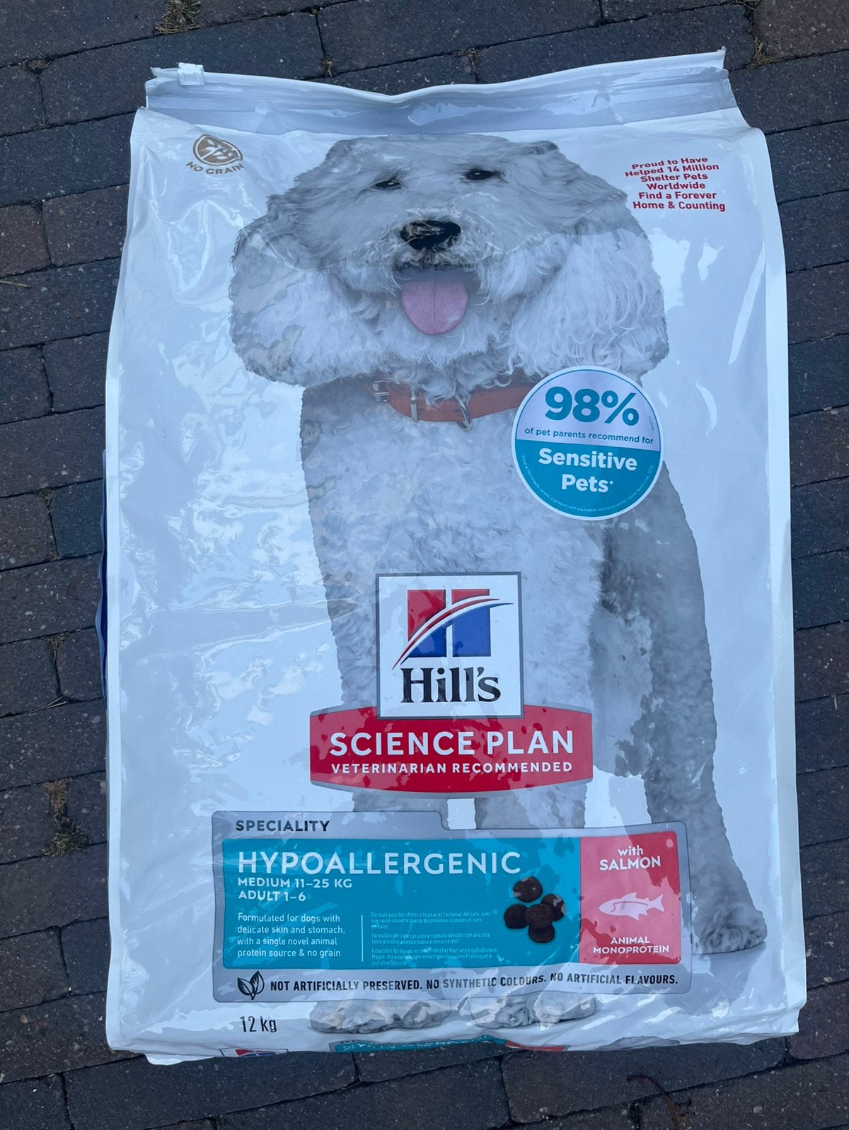 Hill's Science Plan Hypoallergenic Adult Medium met Zalm 12K, Dieren en Toebehoren, Dierenvoeding, Ophalen of Verzenden, Hond